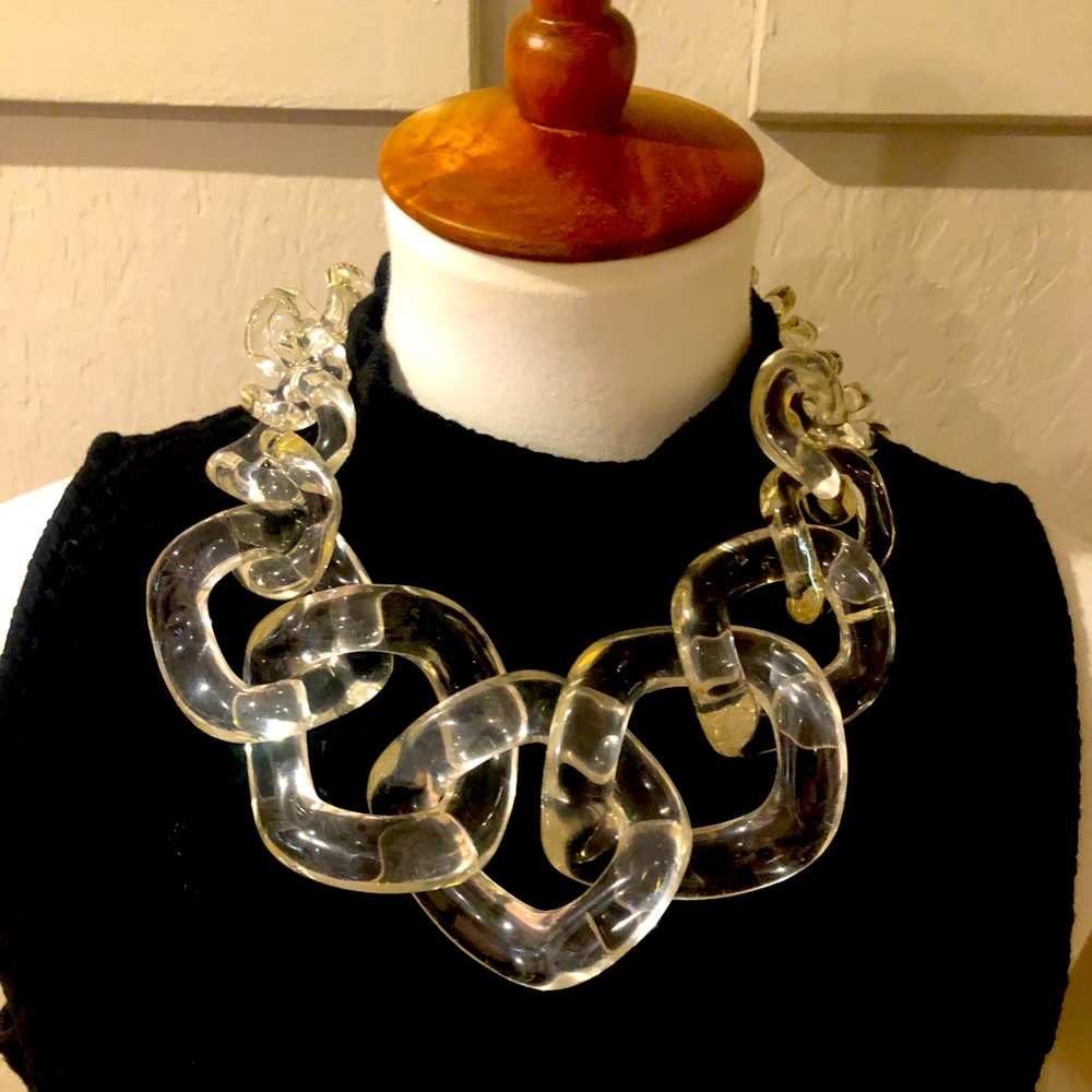 Anthropologie Transparent Chain Necklace